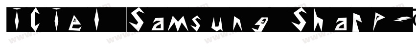 iCiel Samsung Sharp字体转换
